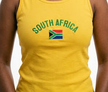 Load image into Gallery viewer, South Africa Embroidered Ribbed Tank-Top