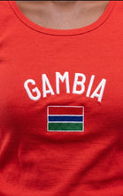 Load image into Gallery viewer, Gambia Embroidered Ribbed Tank-Top