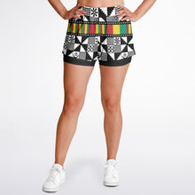 Load image into Gallery viewer, Adinkra Women&#39;s 2-in-1 Shorts
