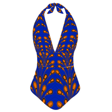 Load image into Gallery viewer, Electric Bulb Tankini Halterneck One Piece Swimsuit