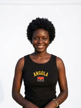 Load image into Gallery viewer, Angola Embroidered Ribbed Tank-Top