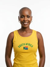Load image into Gallery viewer, South Africa Embroidered Ribbed Tank-Top