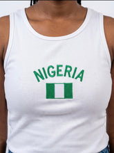 Load image into Gallery viewer, Nigeria Embroidered Ribbed Tank-Top