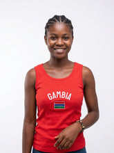 Load image into Gallery viewer, Gambia Embroidered Ribbed Tank-Top