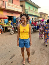 Load image into Gallery viewer, Guinée Embroidered Ribbed Tank-Top