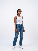 Load image into Gallery viewer, Nigeria Embroidered Ribbed Tank-Top