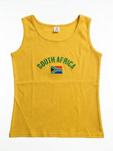 Load image into Gallery viewer, South Africa Embroidered Ribbed Tank-Top