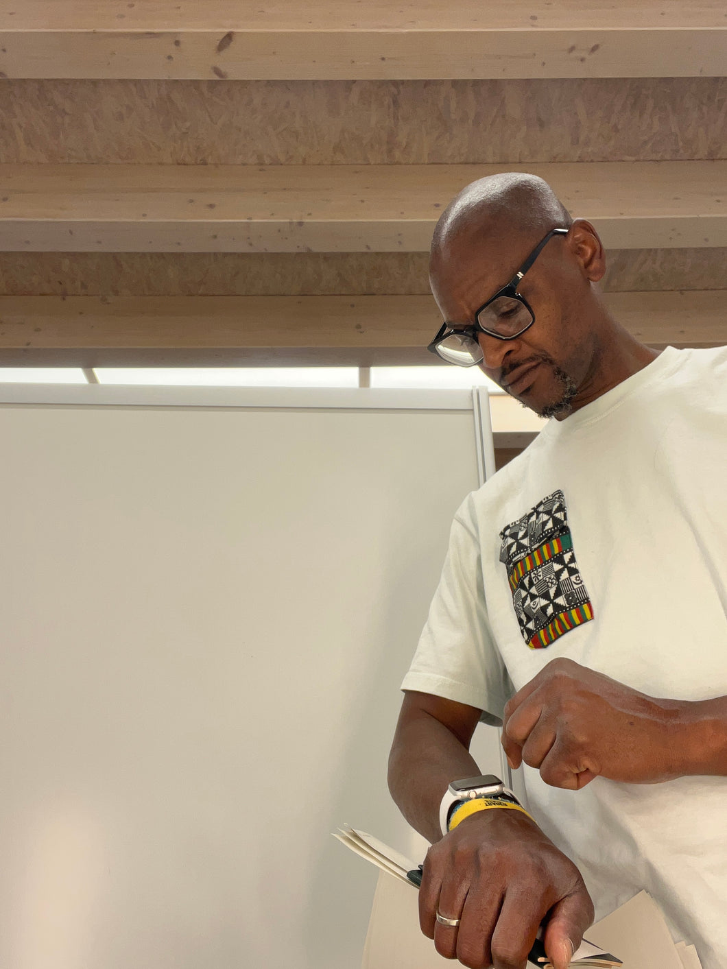 White Adinkra T-Shirt
