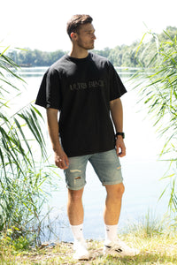 Ultra Black Oversized Faded T-Shirt