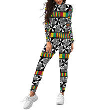 Load image into Gallery viewer, Adinkra Long-Sleeve Jumpsuit