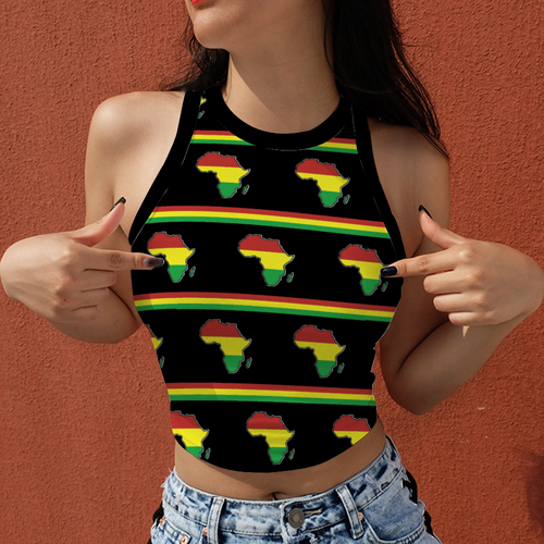 Africa to the World Crop Tank Top