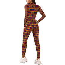 Load image into Gallery viewer, Kente Long-Sleeved Jumpsuits