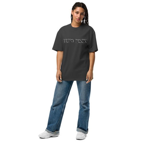 Ultra Black Oversized Faded T-Shirt
