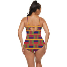 Load image into Gallery viewer, Kente Retro Swimsuit