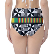Load image into Gallery viewer, Adinkra High-Waist Bikini Bottoms