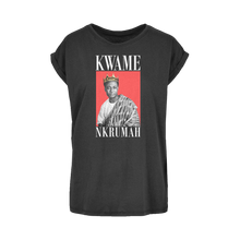 Load image into Gallery viewer, Nkrumah Kwame Nkrumah Extended Shoulder T-Shirt