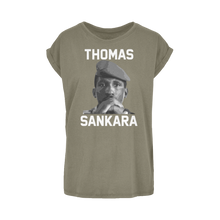 Load image into Gallery viewer, Thomas Sankara Extended Shoulder T-Shirt