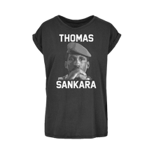 Load image into Gallery viewer, Thomas Sankara Extended Shoulder T-Shirt