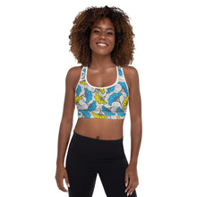 Load image into Gallery viewer, Fleurs de Mariage Padded Sports Bra
