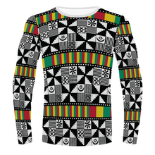 Load image into Gallery viewer, Adinkra Long Sleeve Workout Shirt