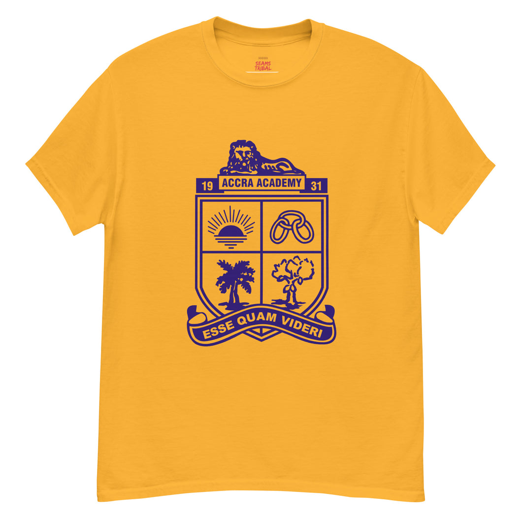 Accra Academy Crest T- Shirt (Gold)